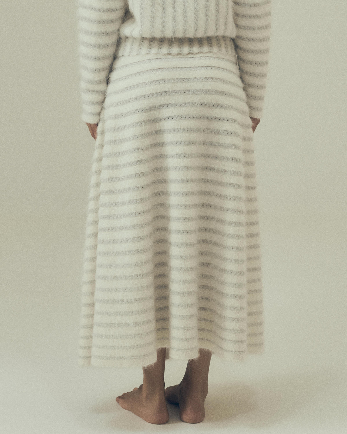 Lyra Skirt in Cloud, back view — Pampa the Brand