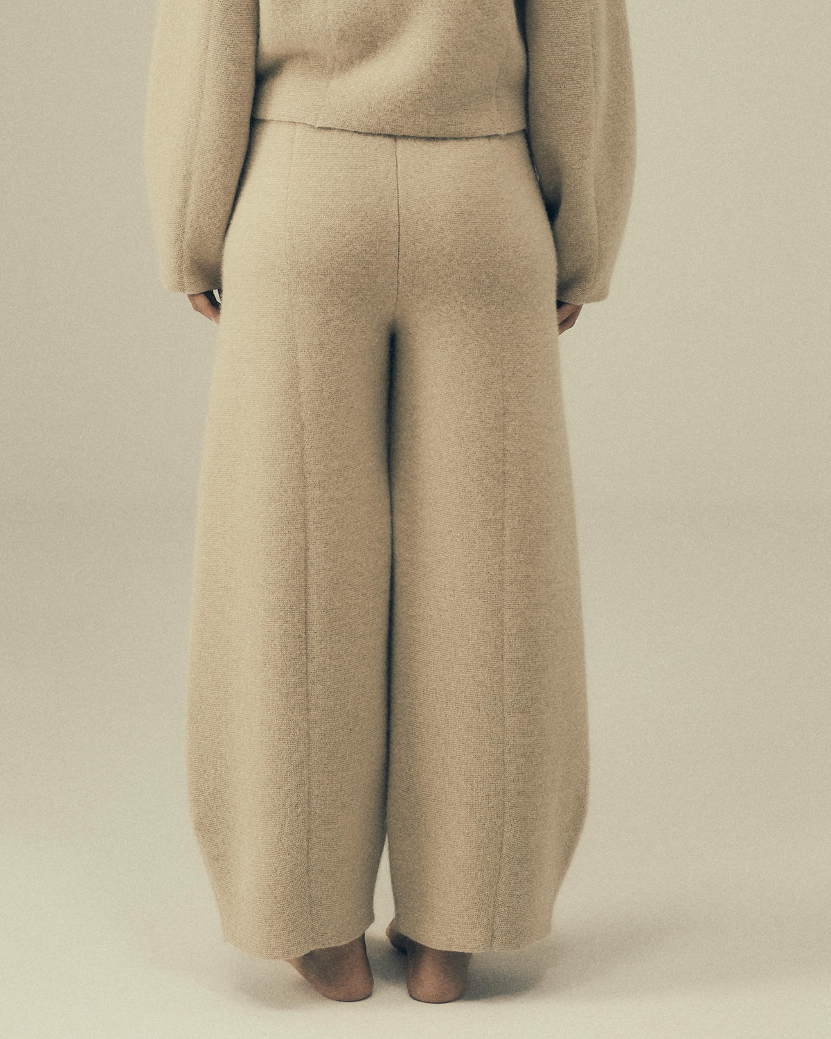 Dunia Pants in Light sand, back view — Pampa the Brand
